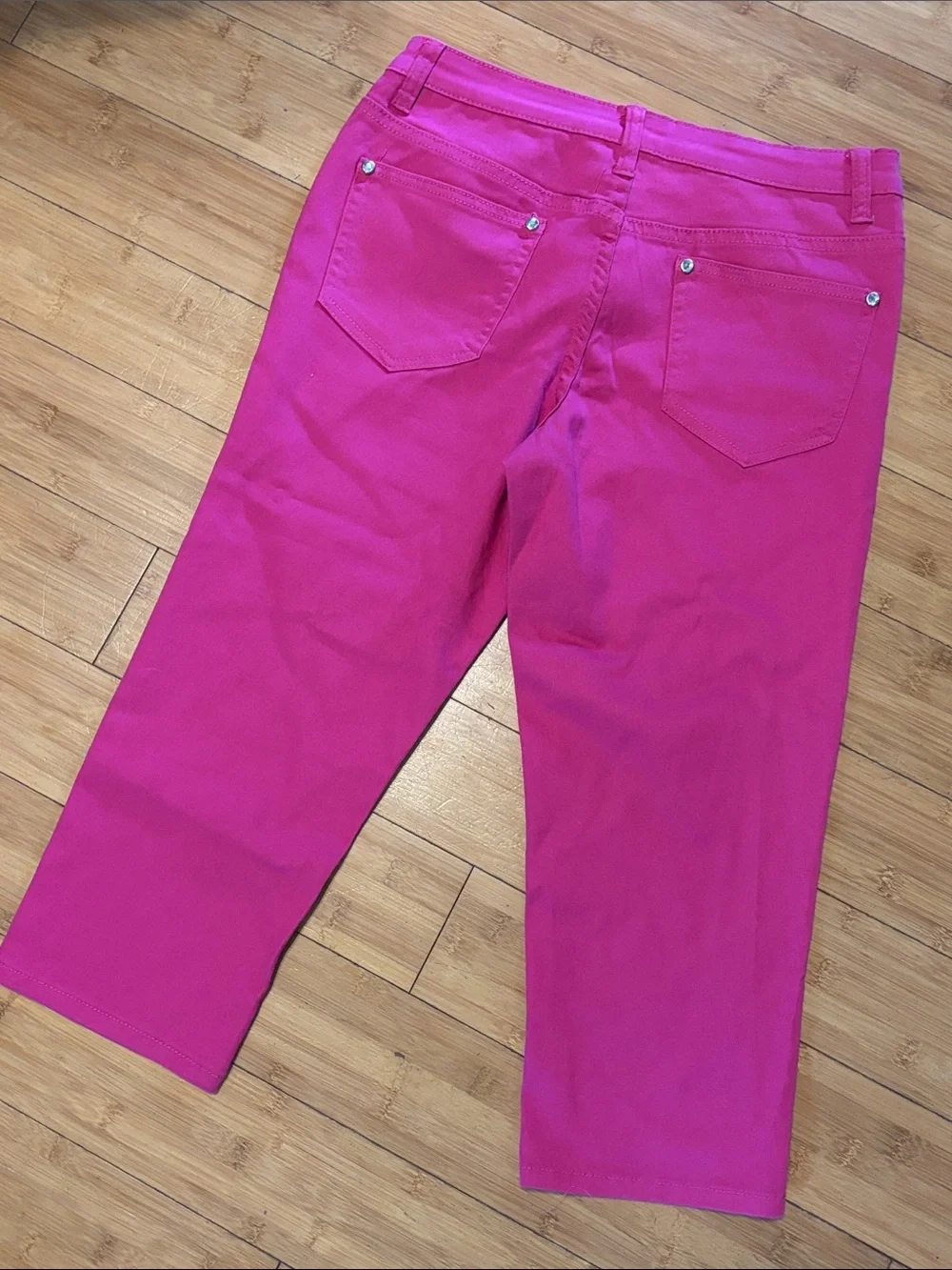VENUS Hot Pink Stretch Capri Pants 8